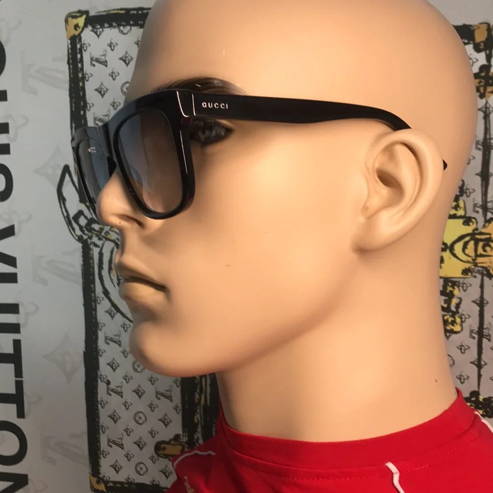 Luxury New Authentic Gucci GG0158SN 001 Sunglasses ✨